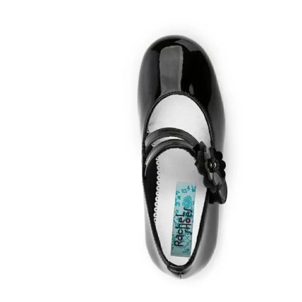 Rachel shoes, black patent, girls 12 M